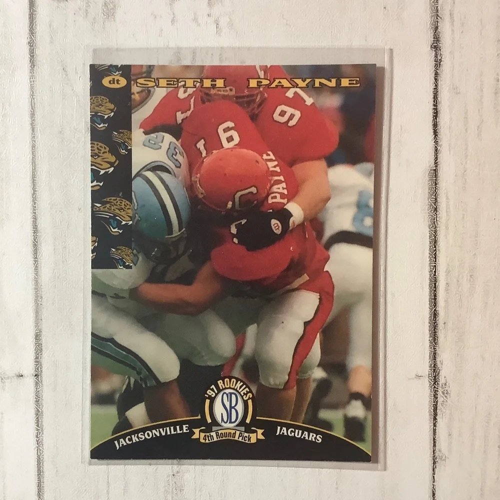 1997 Score Board # 82 SETH PAYNE Rookie Football Card